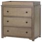 Foundations Worldwide Harmony 3-Drawer Dresser with Changing Table Topper in Dusty Heather, , large