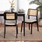 Baxton Studio Dannon Side Chair in Black and Light Brown (Set of 2), , large