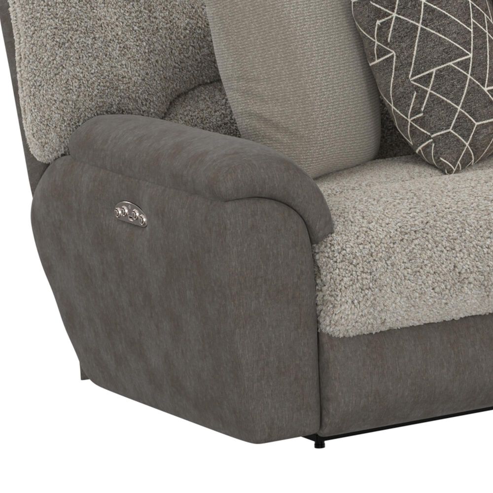 Catnapper Rendezvous 5-Piece Power Reclining Symmetrical Sectional in Slate and Fawn, , large