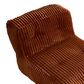 HOMLUX 2-Piece Bean Bag Chair and Ottoman in Brown, , large