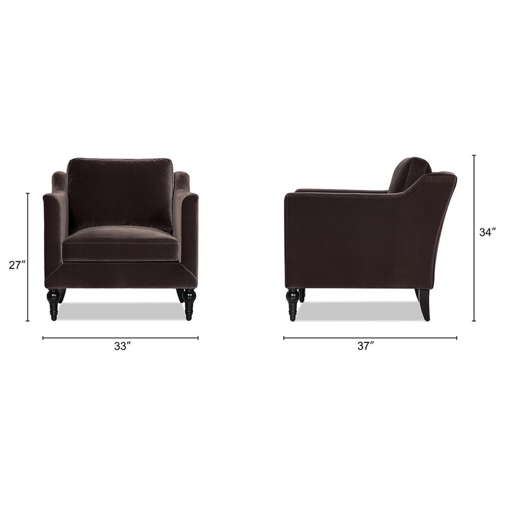 Jennifer Taylor Home Josephine Accent Chair in Deep Brown, , large