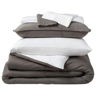 SHEEX Ven-Tech 6-Piece King/California King Duvet Set in Graphite and Bright White, , large