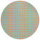 Dalyn Rug Company Marlo 4" Round Orange Indoor/Outdoor Area Rug, , large