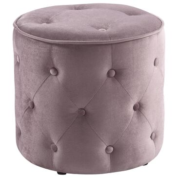 OSP Home Curves Round Ottoman in Mauve, , large
