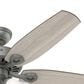Hunter Builder Plus 52" Ceiling Fan with Lights in Matte Silver, , large