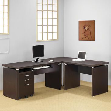 Pacific Landing L Shaped Computer Desk, , large