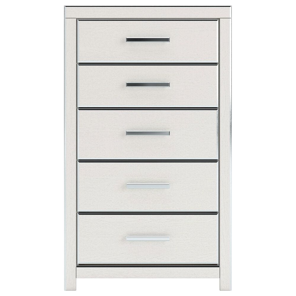Ashley Zuraleus 5-Piece Queen Upholstered Storage Bedroom Set in Matte White, , large