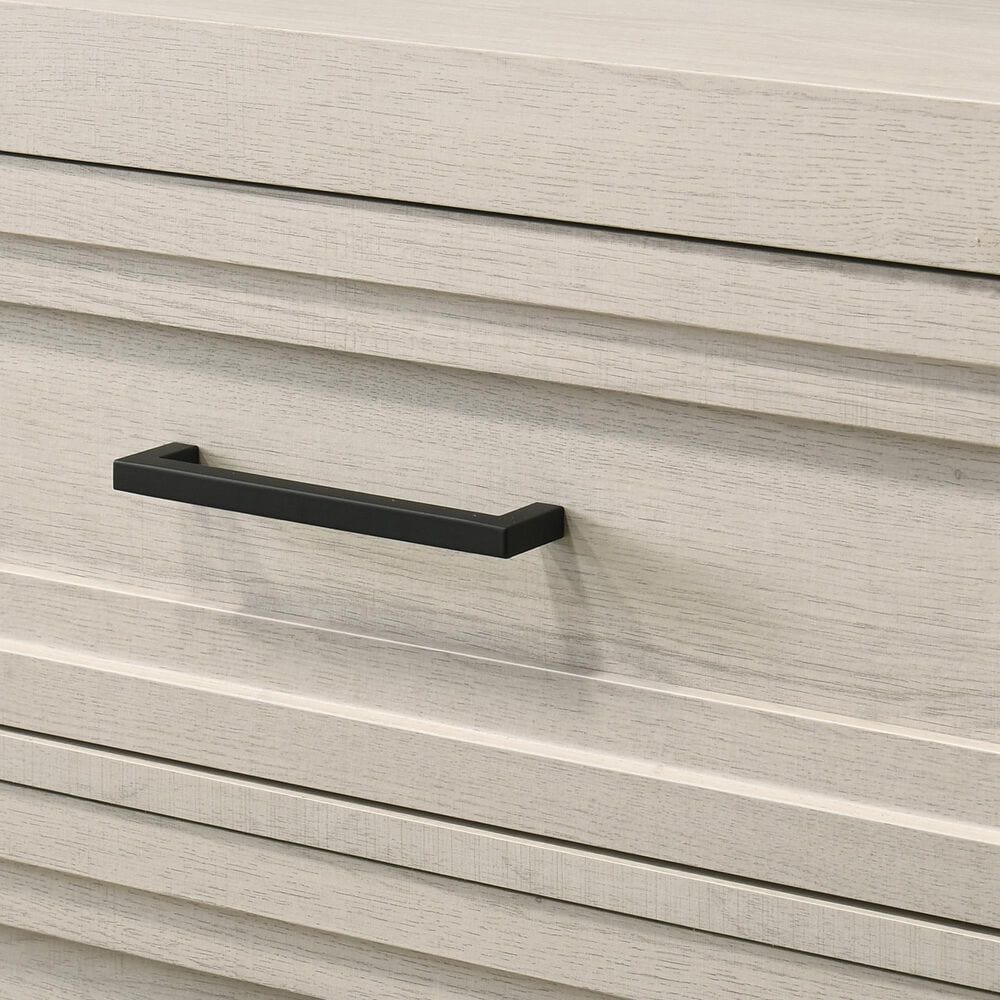 Crown Mark Lorriane 5-Piece King Bedroom Set in White, , large