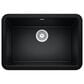 Blanco Ikon 27" Apron Single Bowl Farmhouse Sink in Coal Black, , large