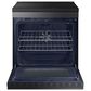 Samsung Bespoke Bespoke 6.3 Cu. Ft. Smart Slide-In Induction Electric Range with Ambient Edge Lighting in Matte Black Steel, , large