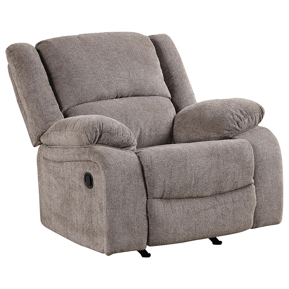 Furniture of America Hawkins 3-Piece Manual Reclining Living Room Set in Gray, , large