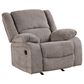 Furniture of America Hawkins 3-Piece Manual Reclining Living Room Set in Gray, , large