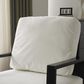 Hearth and Haven Velvet Lounge Arm Chair with Gold Metal Legs in White, , large