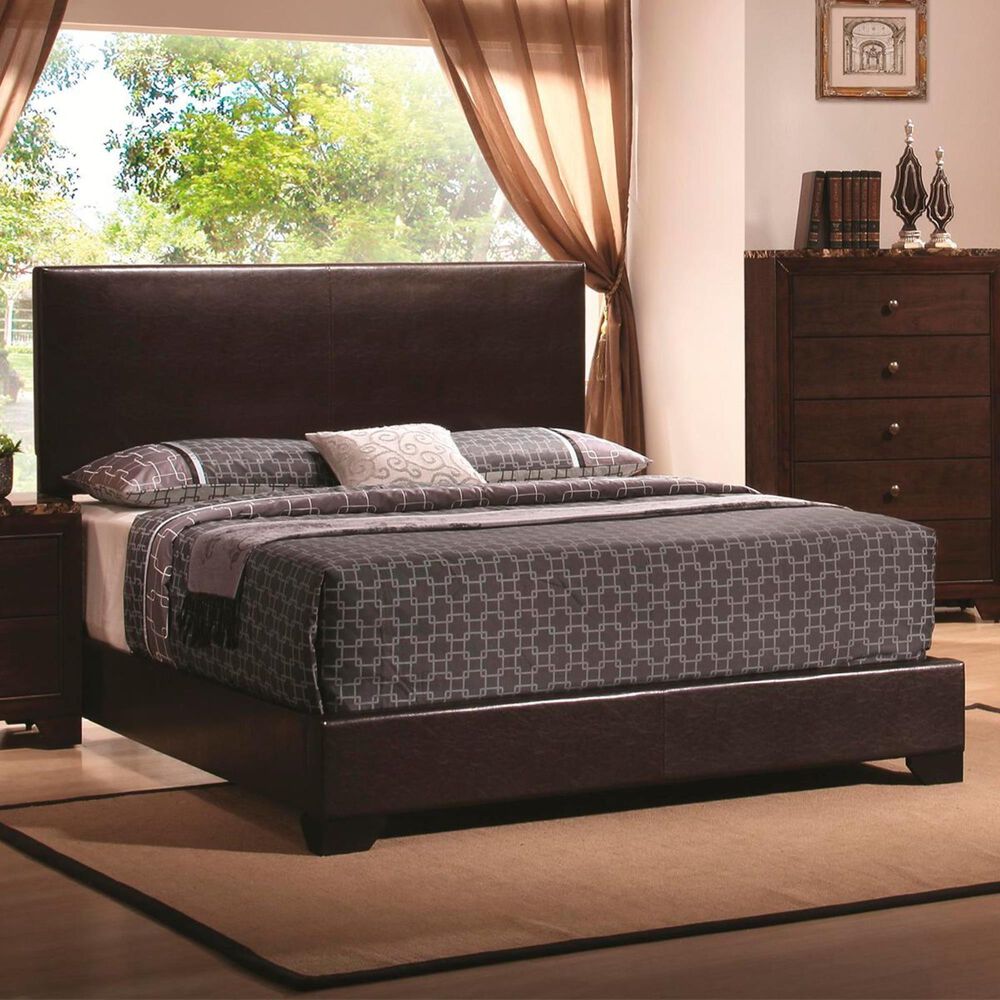 Pacific Landing King Bed with Cappuccino Leg in Brown, , large