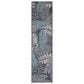 Nourison Garden Oasis GOA02 Navy 2" x 8" Indoor/Outdoor Runner, , large