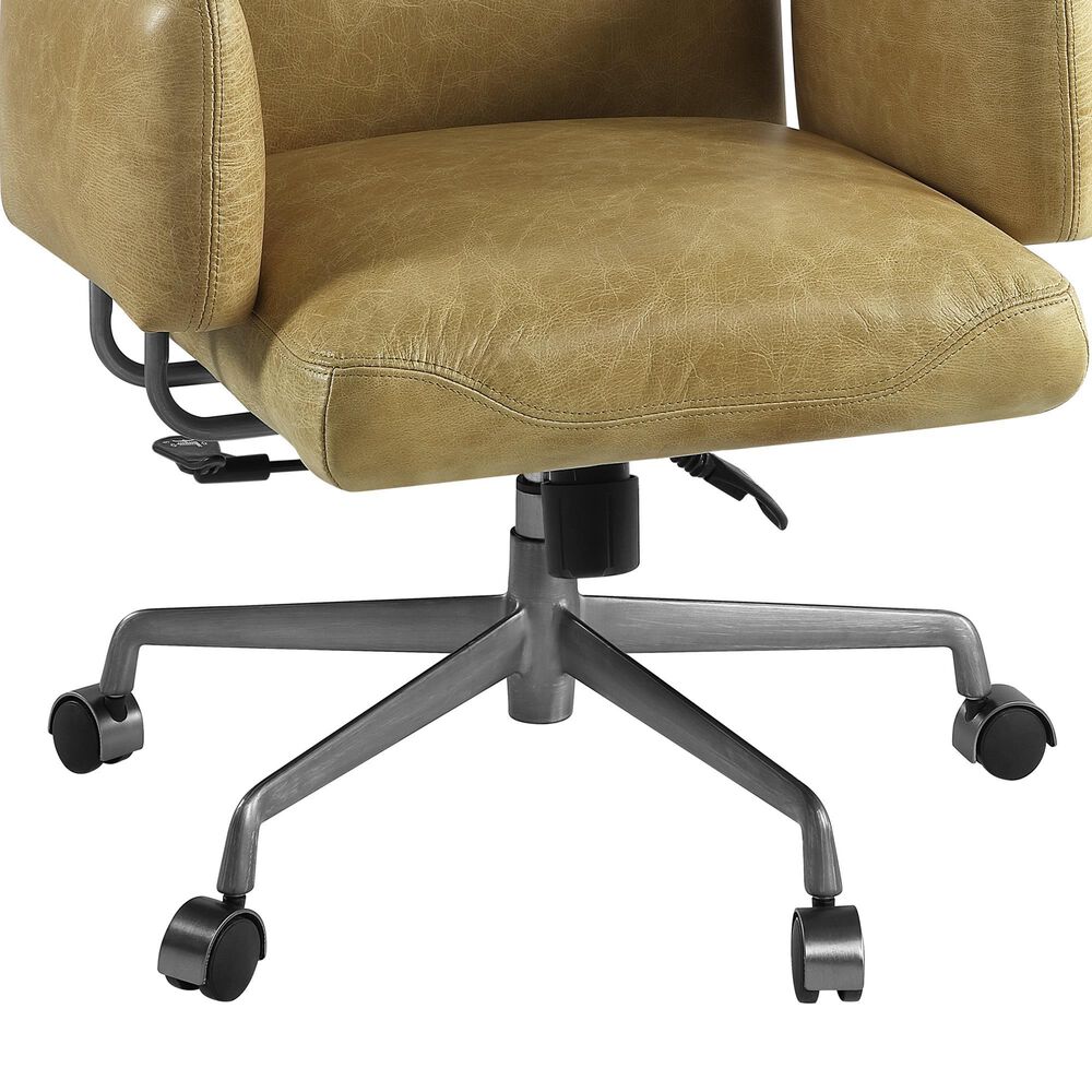 HOMLUX Davu Swivel Office Chair in Sahara Brown, , large