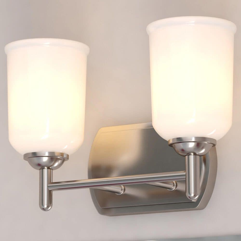 Vaxcel Laurelhurst 2-Light Bathroom Vanity in Satin Nickel, , large