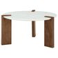 Ashley Isanti 3-Piece Occasional Table Set in White and Light Brown, , large