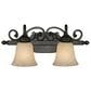 Golden Lighting Belle Meade 2-Light Bath Vanity in Rubbed Bronze, , large