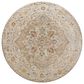 Surya Reina Tan, Light Gray, Medium Gray, Cream, Light Brown, Denim, Rust and Mustard 6"7" Round Area Rug, , large
