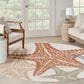 Nourison Aloha ALH28 7"10" Round Ivory and Multicolor Indoor/Outdoor Area Rug, , large
