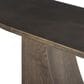 Four Hands Maly Console Table in Coffee Iron and Espresso Oak Veneer, , large