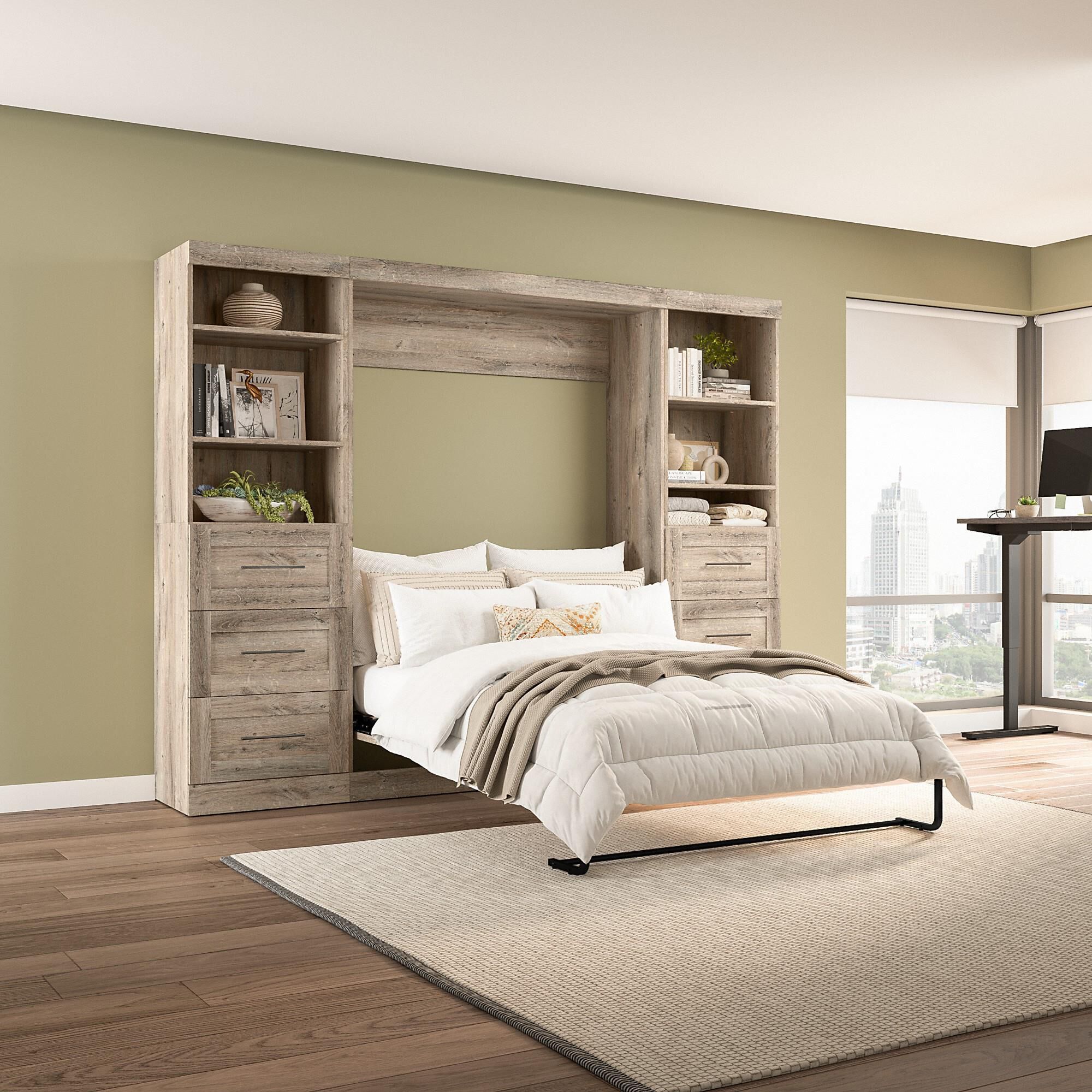 Bestar full outlet murphy bed