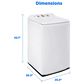 Midea 3.9 Cu. Ft. Top Load Washer and 7.0 Cu. Ft. Top Load Electric Dryer in White, , large