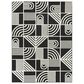 Balta Rugs Flamel 7"10" x 10" Black Indoor/Outdoor Area Rug, , large