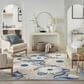 Nourison Aloha ALH33 6" x 9" Blue and Grey Indoor/Outdoor Area Rug, , large
