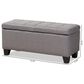 Baxton Studio Fera Storage Ottoman in Gray, , large