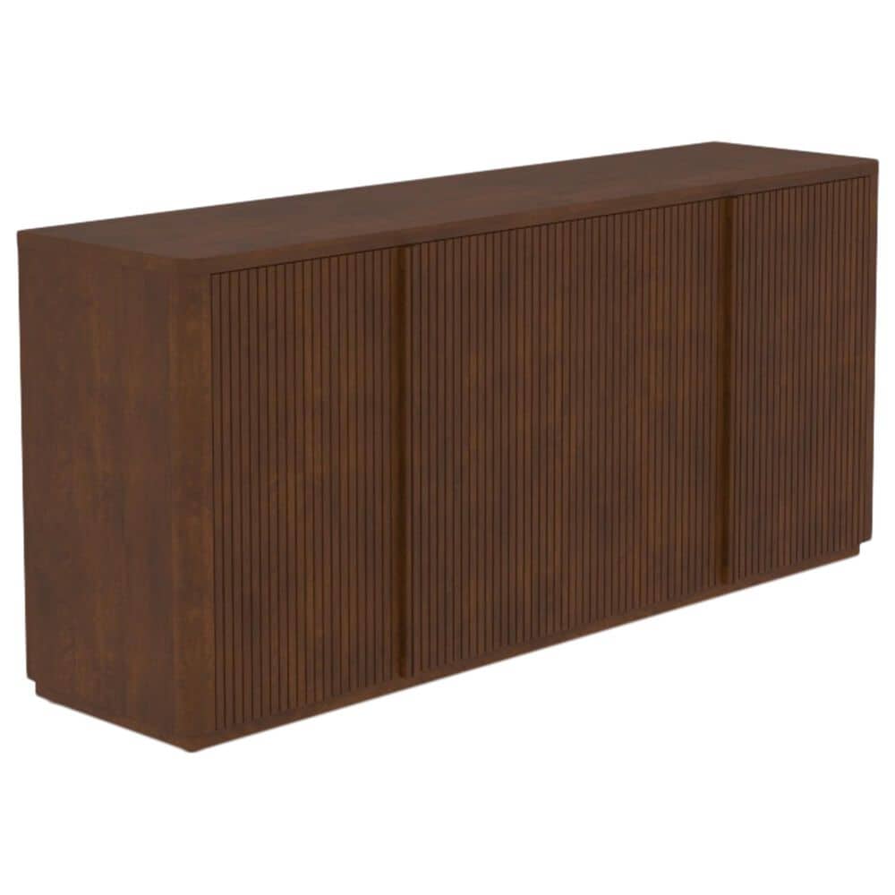 Canadel Modern 4-Door Buffet in Cognac Washed, , large