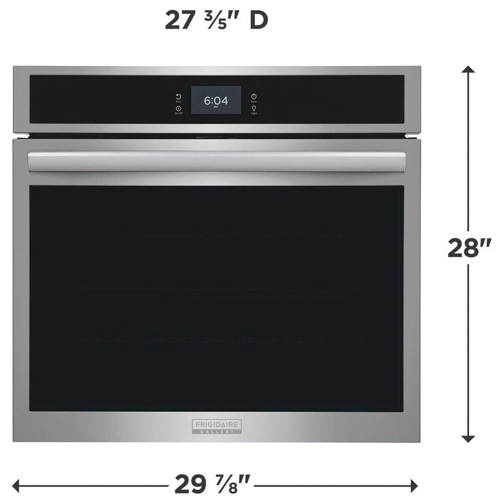 Frigidaire Gallery 2-Piece Kitchen Package with 30" Single Electric Wall Oven and 30" Gas Cooktop in Stainless Steel, , large