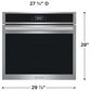 Frigidaire Gallery 2-Piece Kitchen Package with 30" Single Electric Wall Oven and 30" Gas Cooktop in Stainless Steel, , large