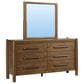 Riverside Furniture Henderson 4 Piece King Platform Panel Bedroom Set in Toasted Pecan, , large