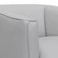 Blue River Whitney Swivel Barrel Chair in Dove Gray and Black, , large