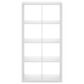 HOMLUX 8-Cube Reversible Open Back Bookshelf in White, , large