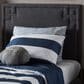 Baxton Studio Geneva Twin Upholstered Panel Headboard in Dark Grey, , large