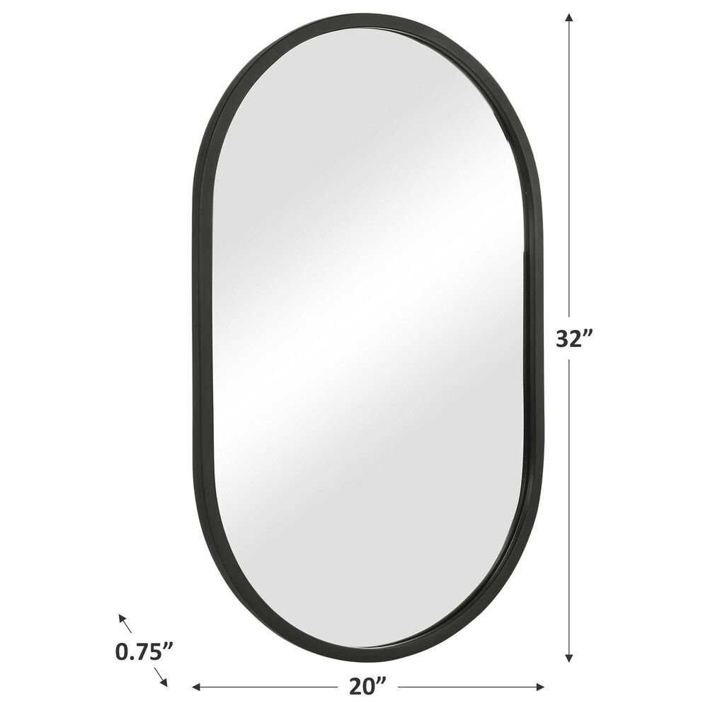 Salt &amp; Light 32&quot; x 20&quot; Wall Mirror in Matte Black, , large