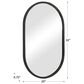 Salt & Light 32" x 20" Wall Mirror in Matte Black, , large