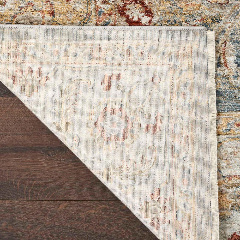 Nourison Sahar SHR03 2&#39;3&quot; x 10&#39;2&quot; Blue Runner, , large