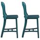 Linon Home Decor Maylen Counter Stool in Dark Green (Set of 2), , large