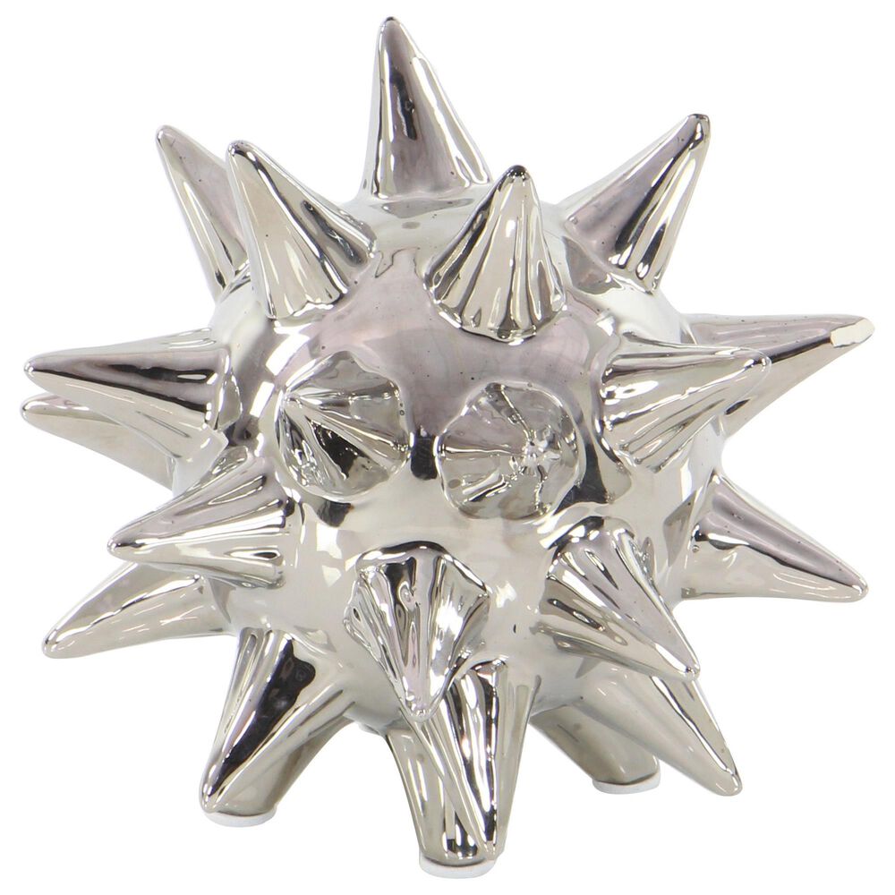 Maple and Jade Abstract Star Sculpture in Silver &#40;Set of 3&#41;, , large