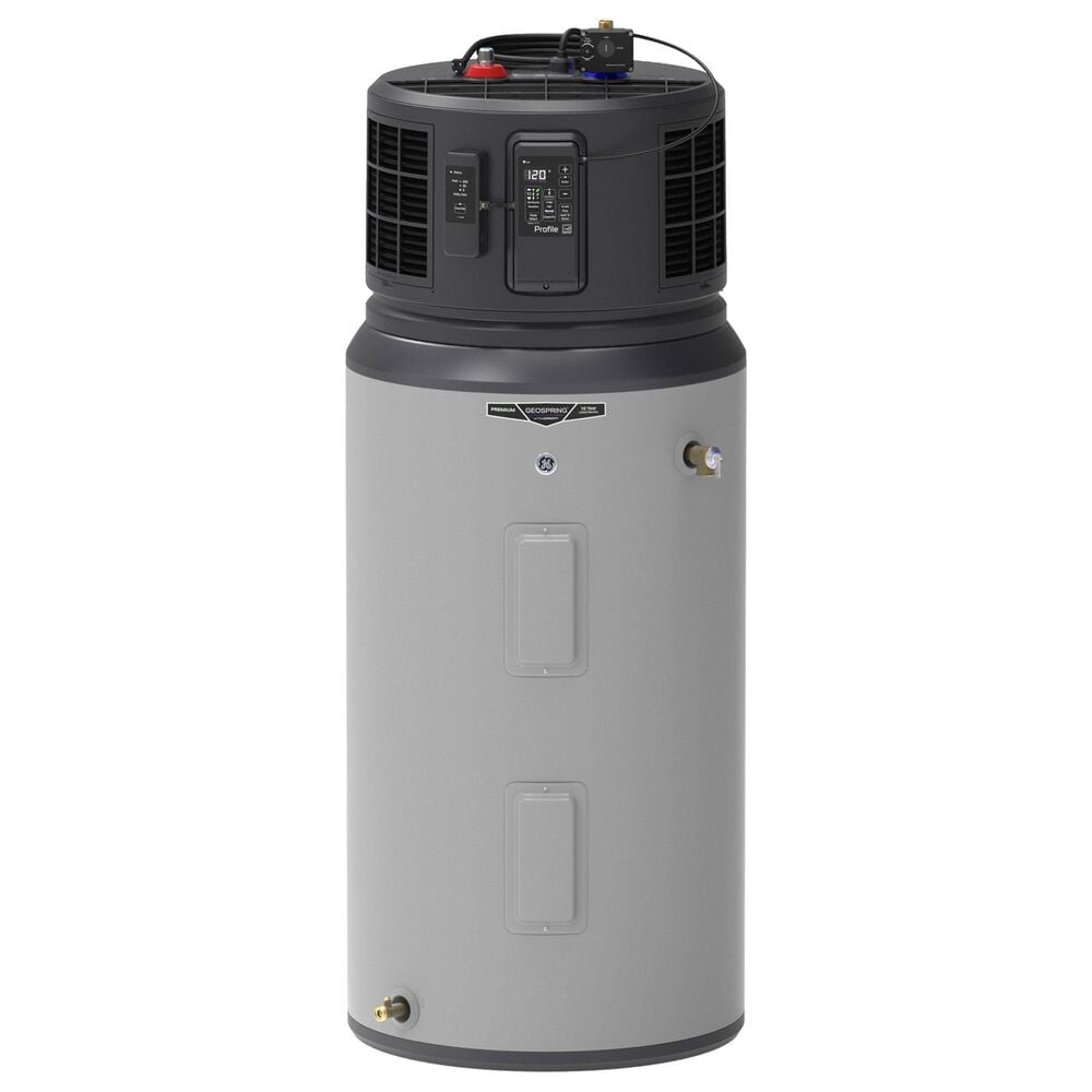 GE Profile GeoSpring 65-Gallon 120V Smart Hybrid Heat Pump Water Heater with FlexCapacity in Gray, , large