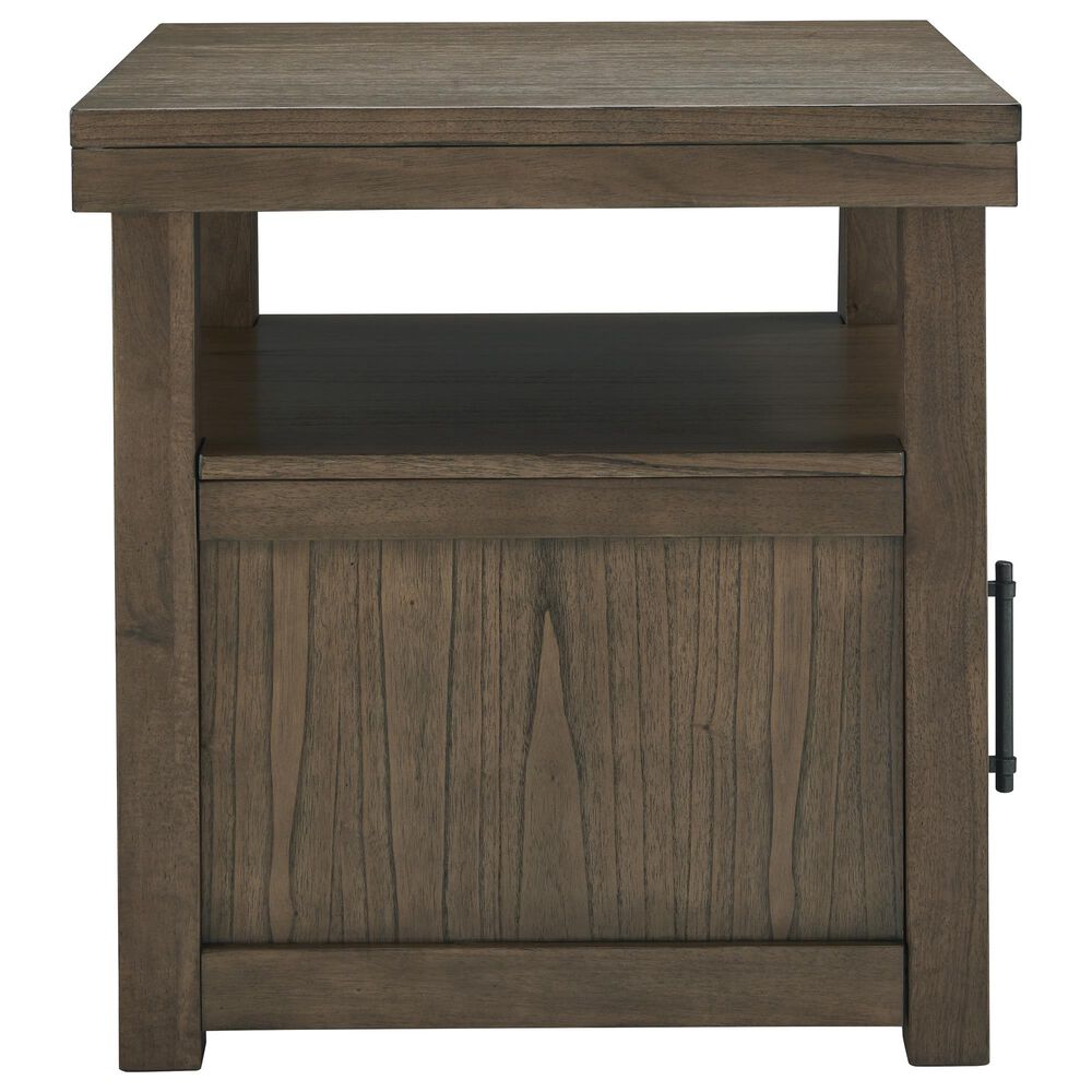 Ashley Boardernest Rectangular End Table in Brown, , large