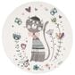 Safavieh Carousel CRK187 4" Round Ivory and Pink Kids  Area Rug, , large