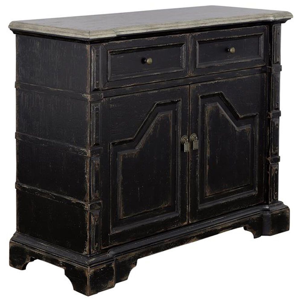 Linon Home Decor Karsyn 2-Drawer Cabinet in Rustic Black and Weathered Grey, , large