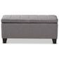 Baxton Studio Fera Storage Ottoman in Gray, , large