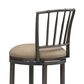Armen Living Vince Swivel Counter Stool in Mushroom Brown, , large