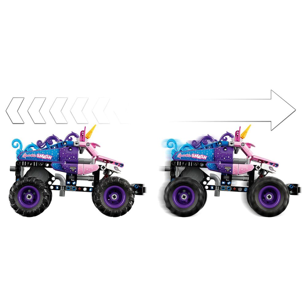 LEGO Technic Monster Jam Sparkle Smash Pull-Back Building Set, , large